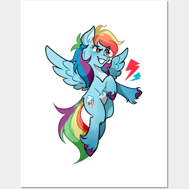 Rainbow Dash My little pony Wall Art by gaypompeii